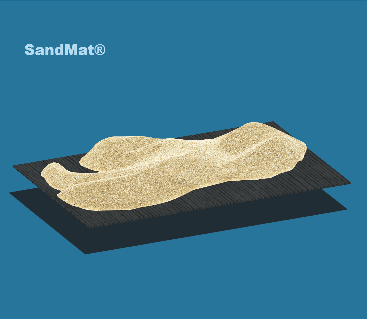SandMat shows how to create a sandy beach