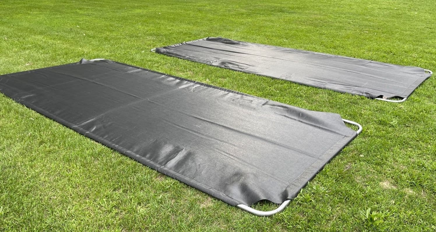 DockMats prevent the dock from sinking into muck