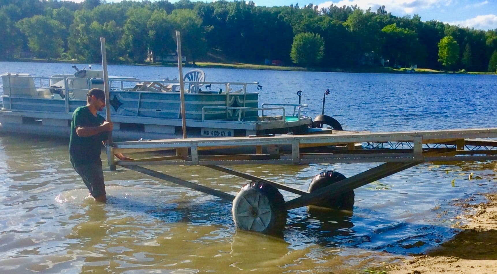 DockMat makes it easy to install docks in muck