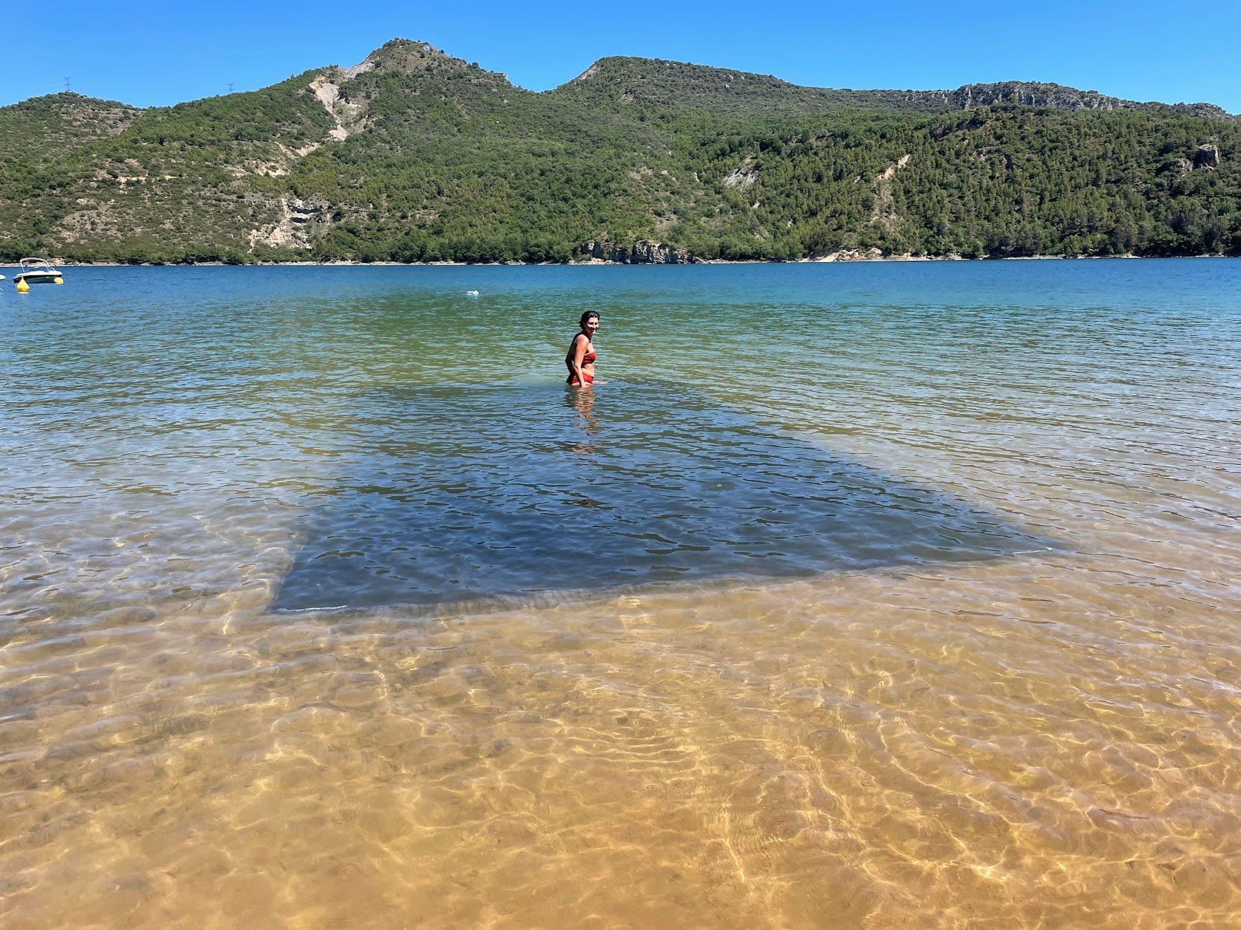 MuckMat prevents weed growth by blocking sunlight