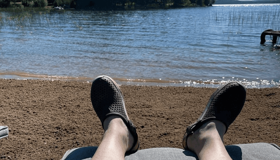 Make a beach front at your lake front house