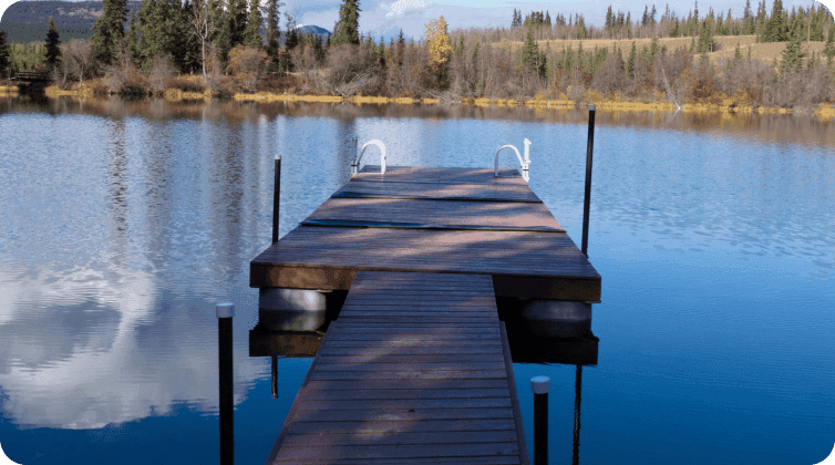 DockMats are a cheaper alternative to a floating dock